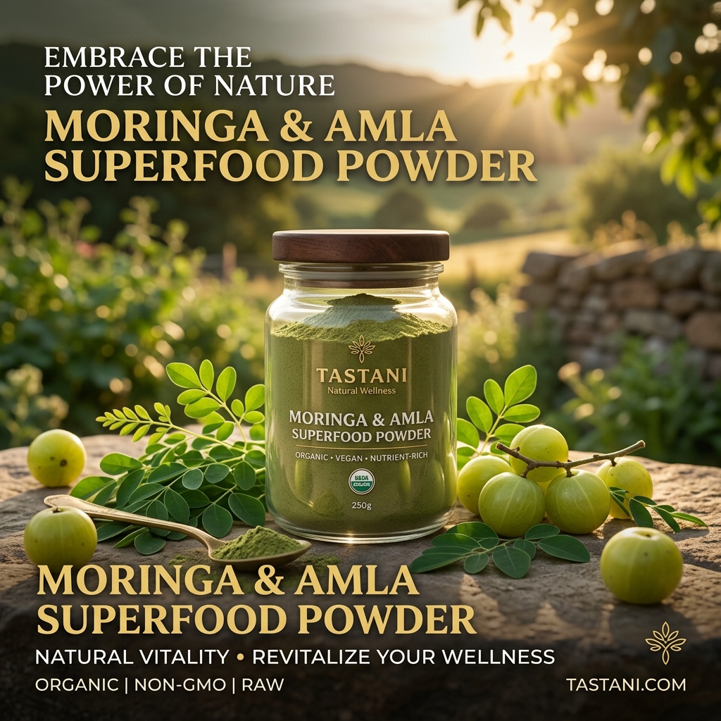 Tastani Moringa & Amla Superfood Powder