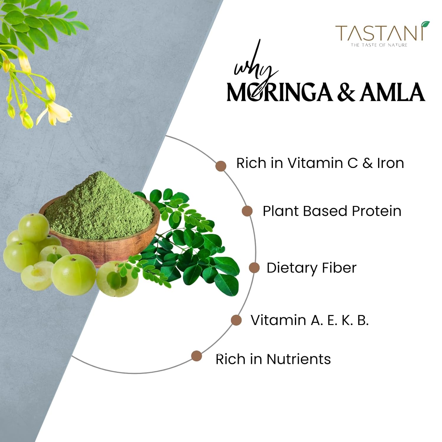 Fusion Shot, Blend of Moringa & Amla Superfood Synergy for Detox & Immunity Booster, Energy, Digestion & Improves Skin and Hair Health | 200g | All in One Wellness Shot.